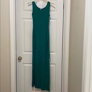 Green maxi dress